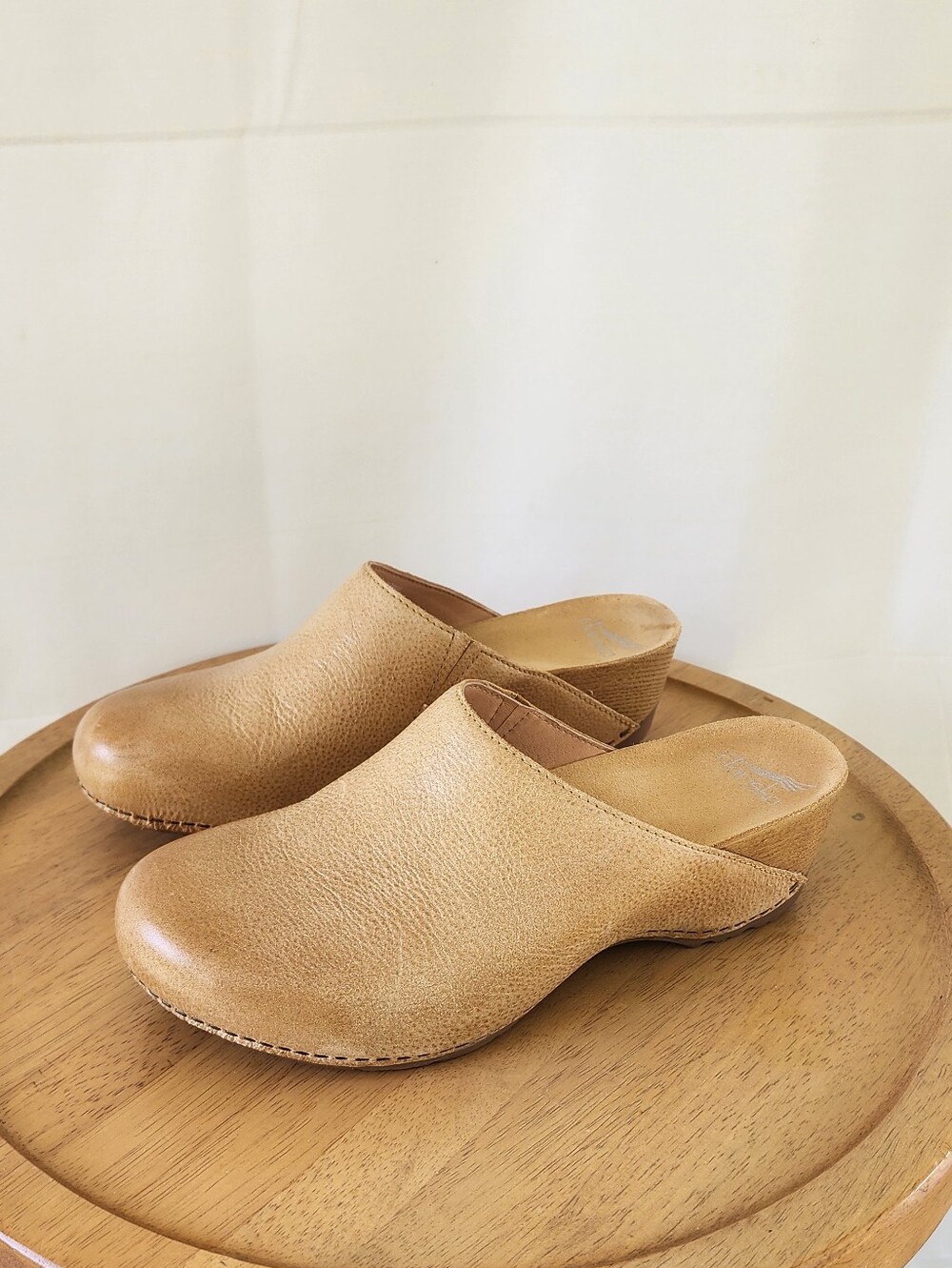 Dansko Tan Leather Clogs
